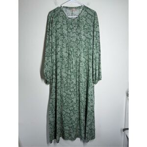 LC WAIKIKI GRACE Bohemian Floral Print MIDI Dress Size 50 EU/ 2XL US See Notes